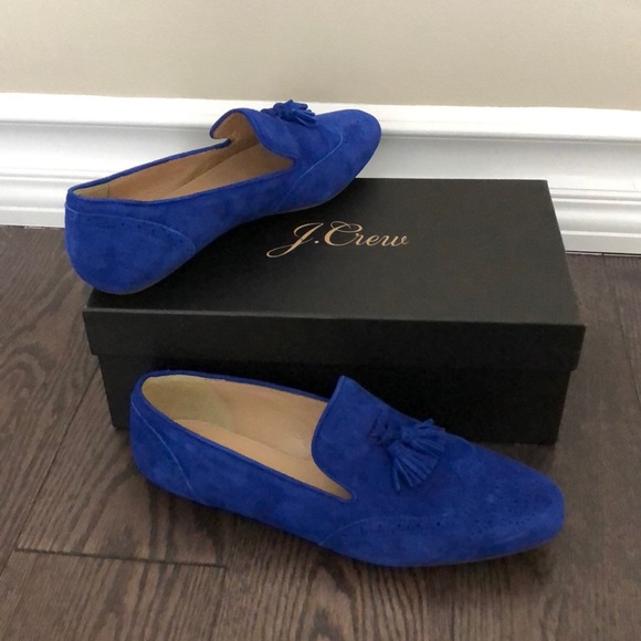 royal blue suede loafers